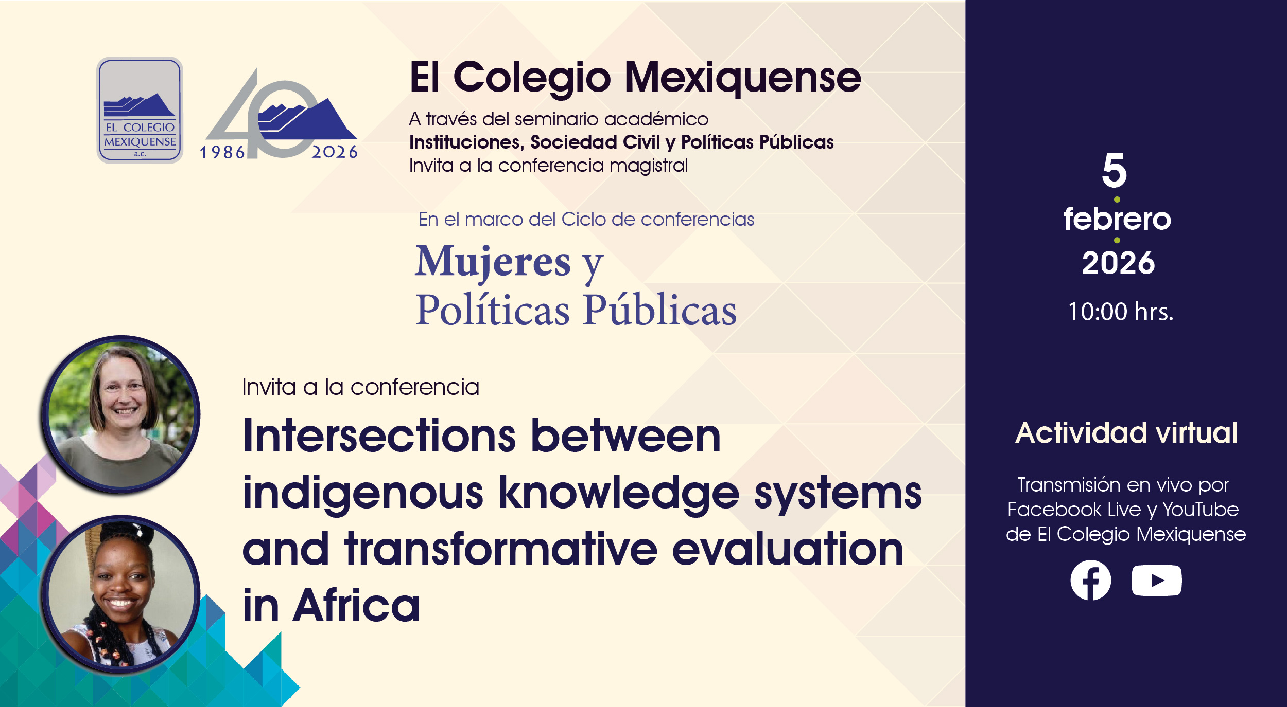 Conferencia Magistral. Intersections between indigenous knowledge systems and transformative evaluation in Africa